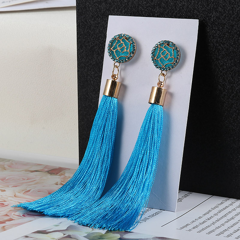 一组流苏欧美风耳坠