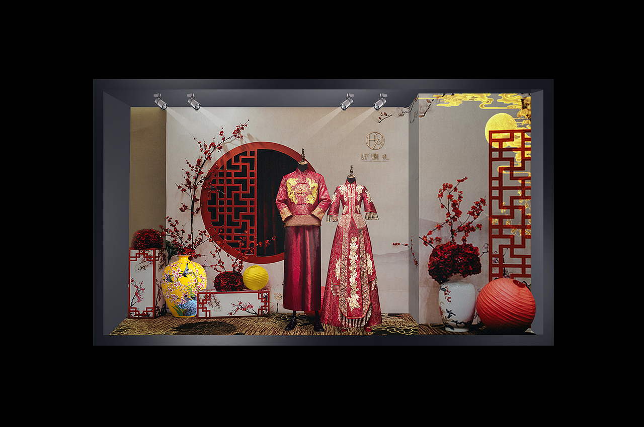 婚纱馆橱窗（图ZMjE1NjczNDky） - 展陈设计 - 站酷设计师Jomor丨原创素材 - 站酷ZCOOL