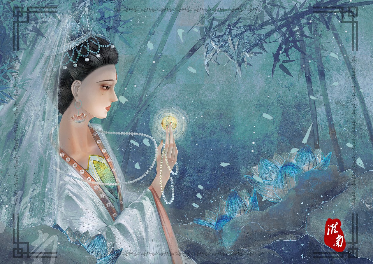 春水碧于天，画船听雨眠（图ZMzYwNzU0Nzk2） - 艺术插画 - 站酷设计师淮南dddd原创素材 - 站酷ZCOOL