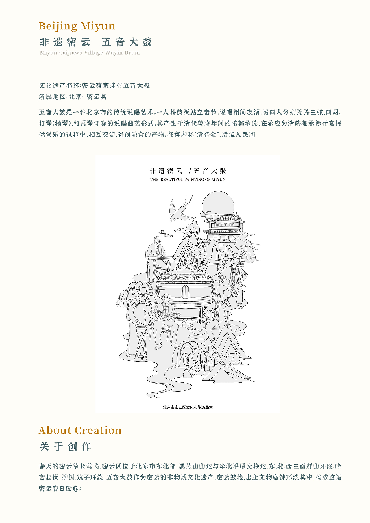 北京密云插画（图ZMzM2MDE2MTQw） - 创作习作 - 站酷设计师米子木鱼原创素材 - 站酷ZCOOL