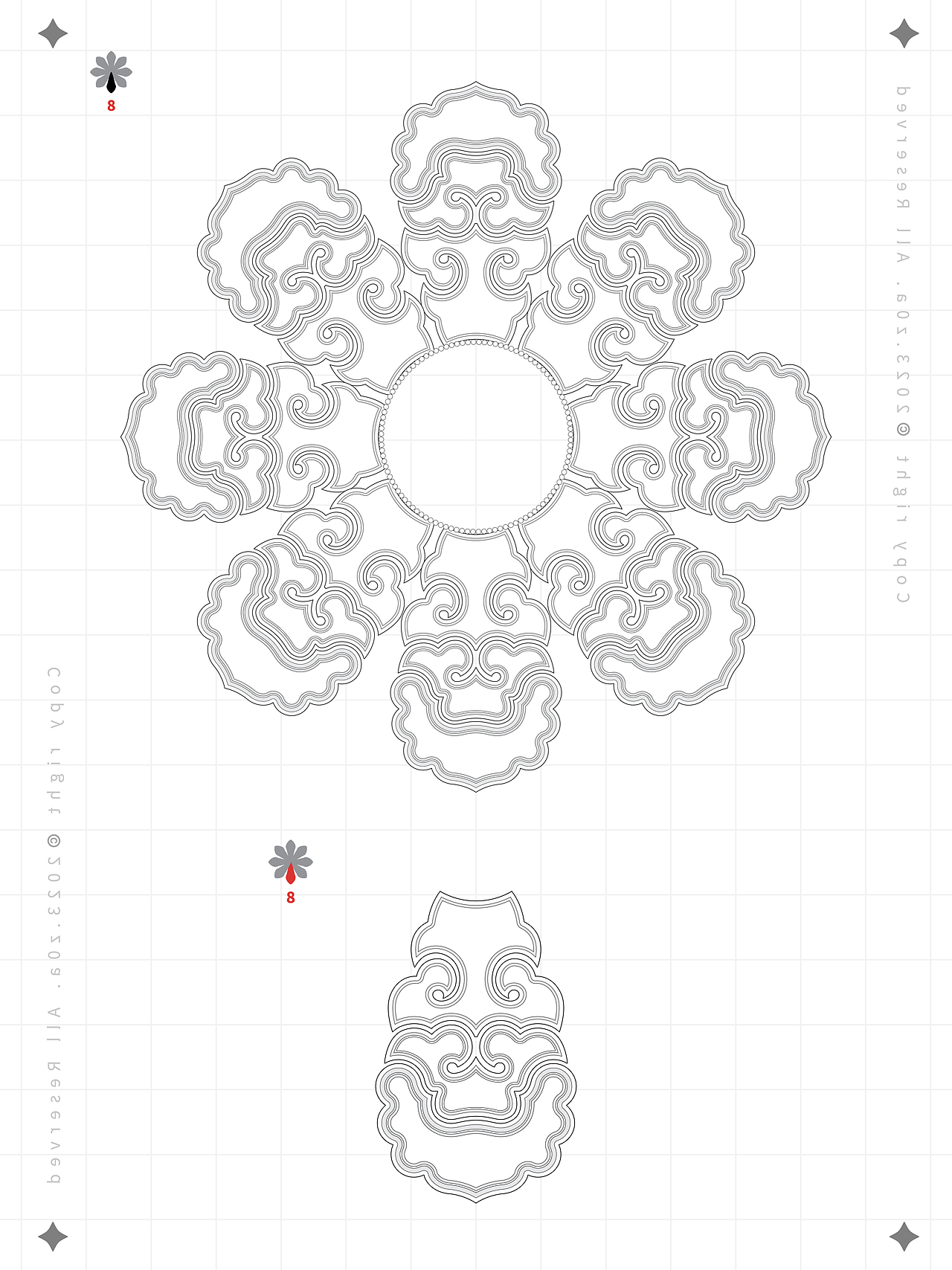 【z0a】传统服饰·云肩·结构及配色提取·学习资料（图ZMzUyNDM2ODcy） - 传统/民族服饰 - 站酷设计师z0a_原创素材 - 站酷ZCOOL