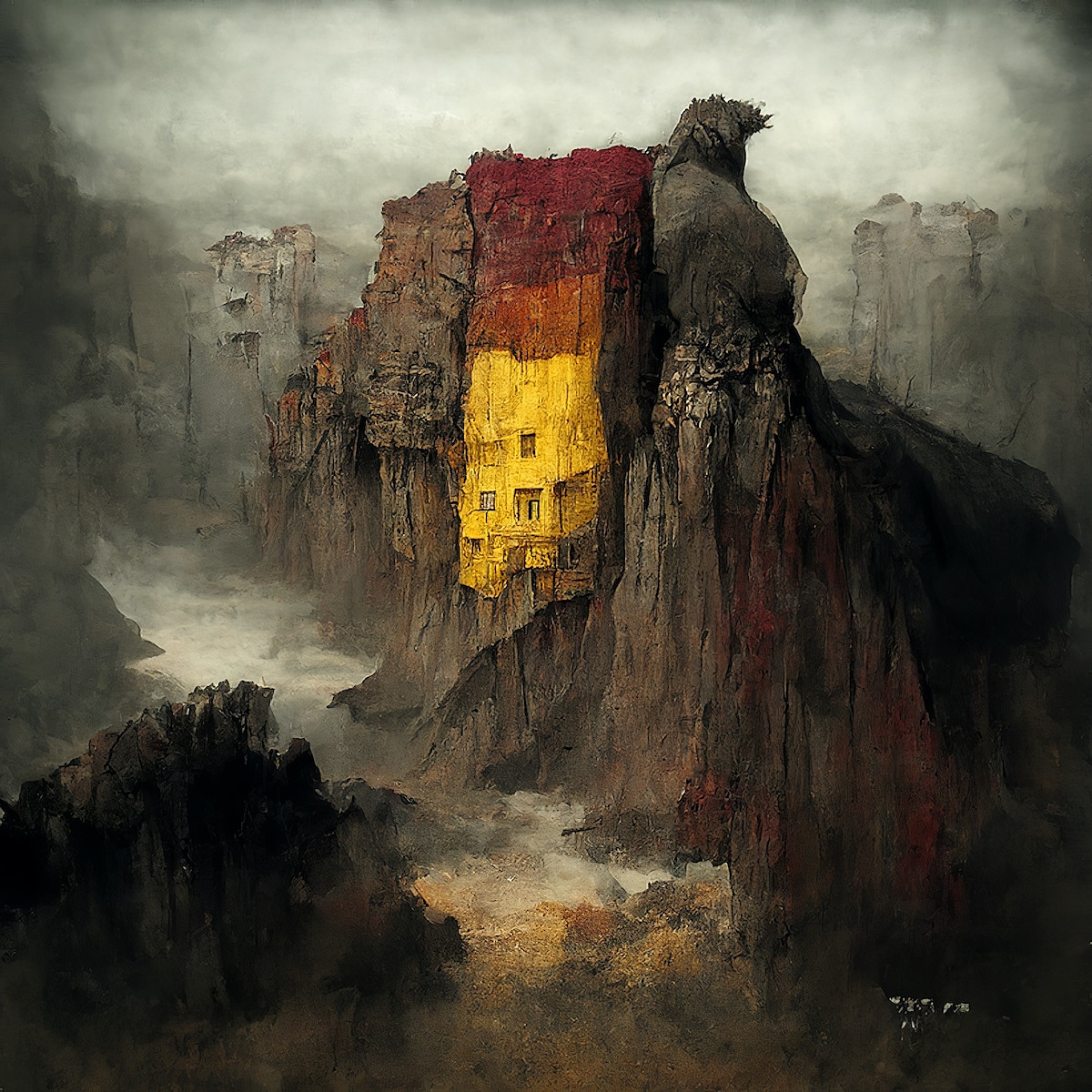 红黄蓝-野窗泊涯25# | 2022 | By Beibang
AI引擎: Disco Diffusion | 致敬Zdzisław Beksińsk<br><br><br><br><br><br><br><br>