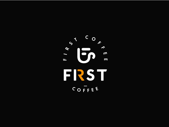 first coffee 咖啡logo品牌形象设计