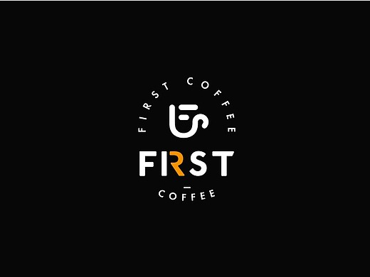 first coffee 咖啡logo品牌形象设计
