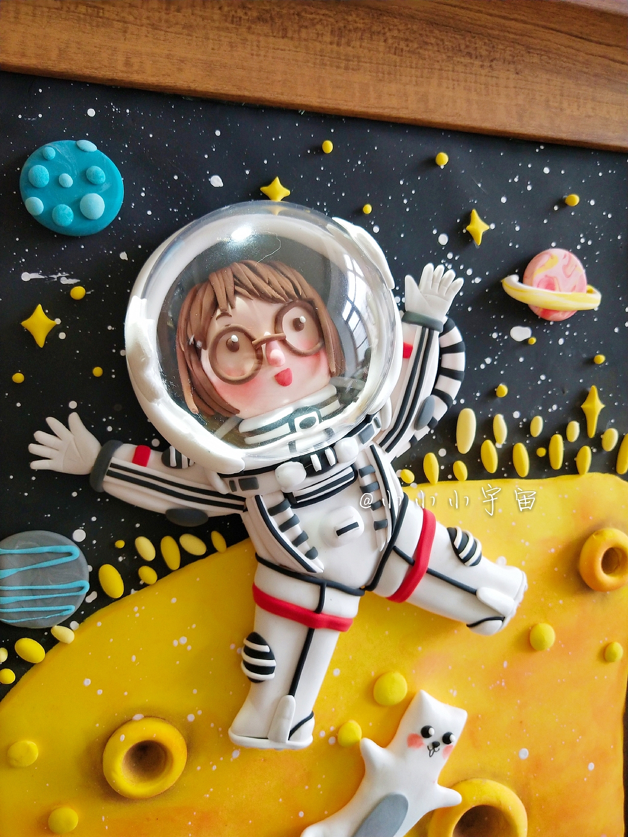 小宇宙原创粘土画【宇宙星星】