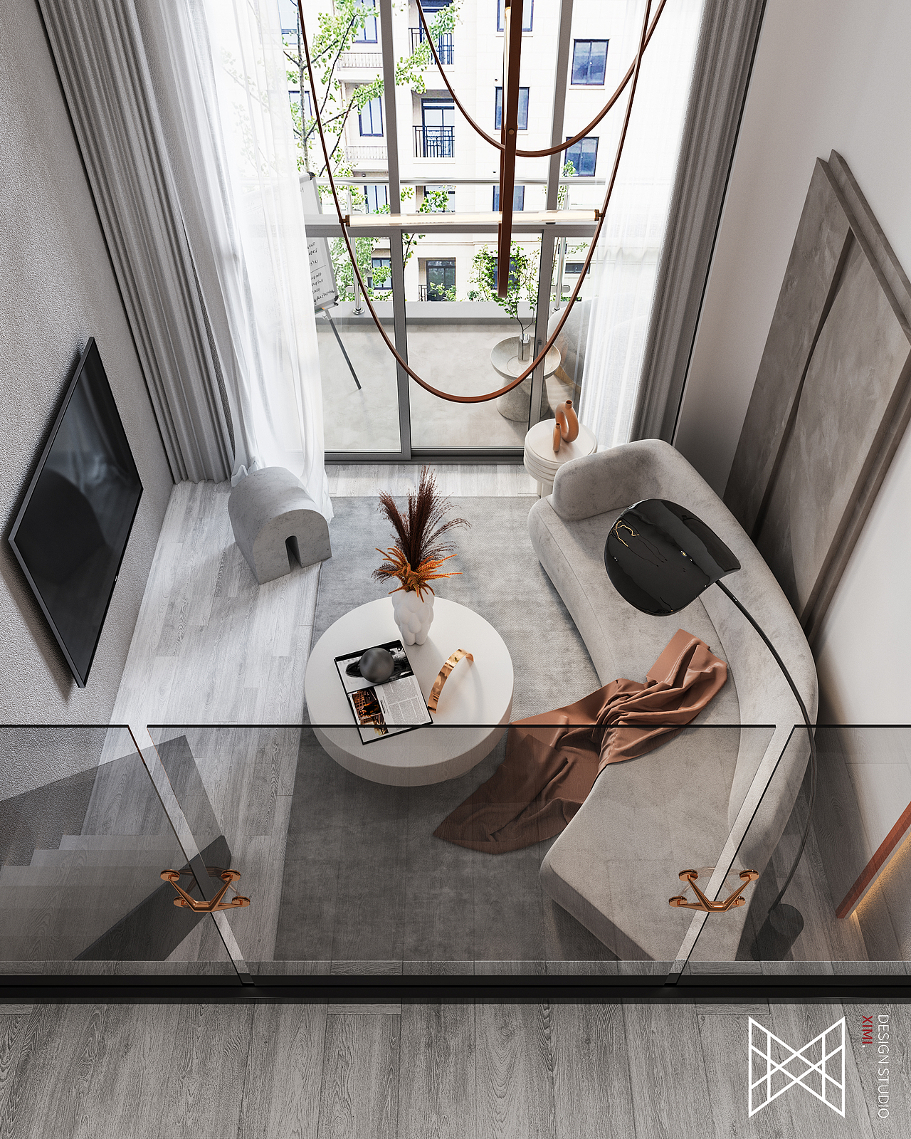 爆改计划｜现代极简复式公寓样板间（图ZMjM4NTc5Nzg0） - 家装设计 - 站酷设计师正在学堂原创素材 - 站酷ZCOOL