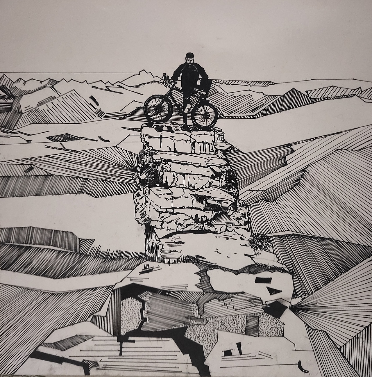 手绘插画阿漏limo原创作品茶店12ming仔学画风景130ming仔学画表情11