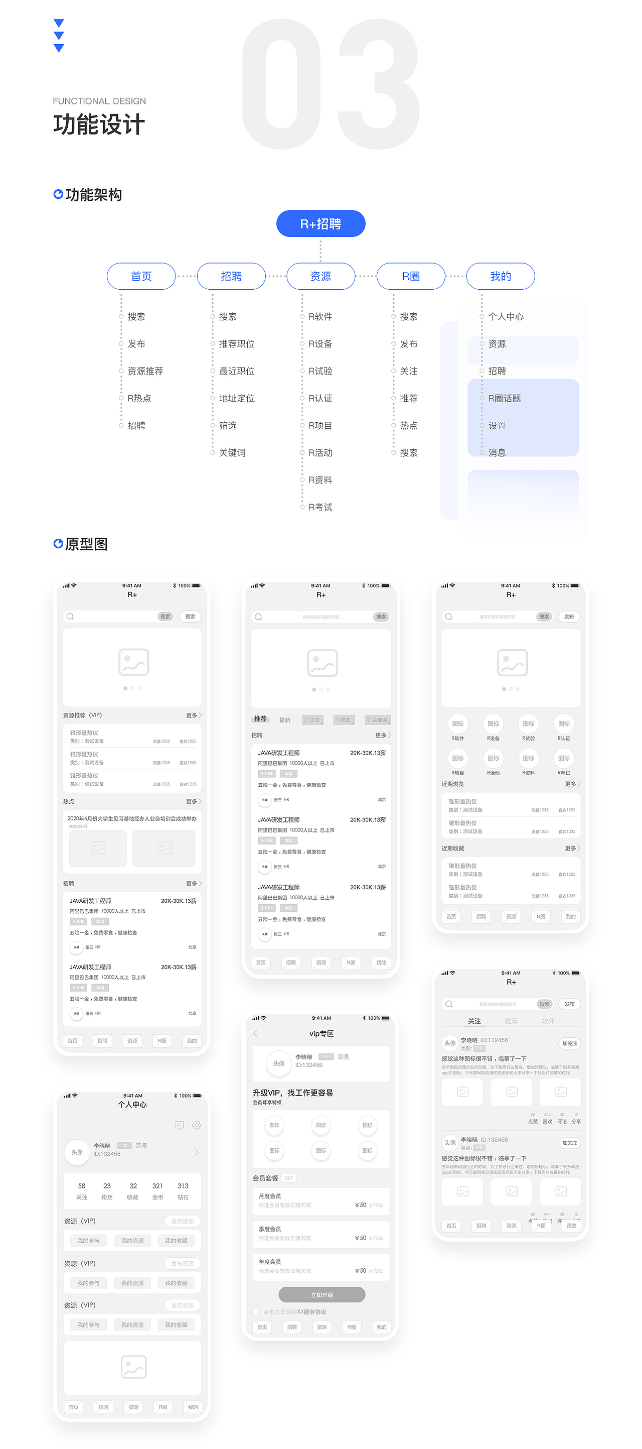 R+招聘app项目排版（图ZMjM2ODAwNDIw） - APP界面 - 站酷设计师猫不帅原创素材 - 站酷ZCOOL
