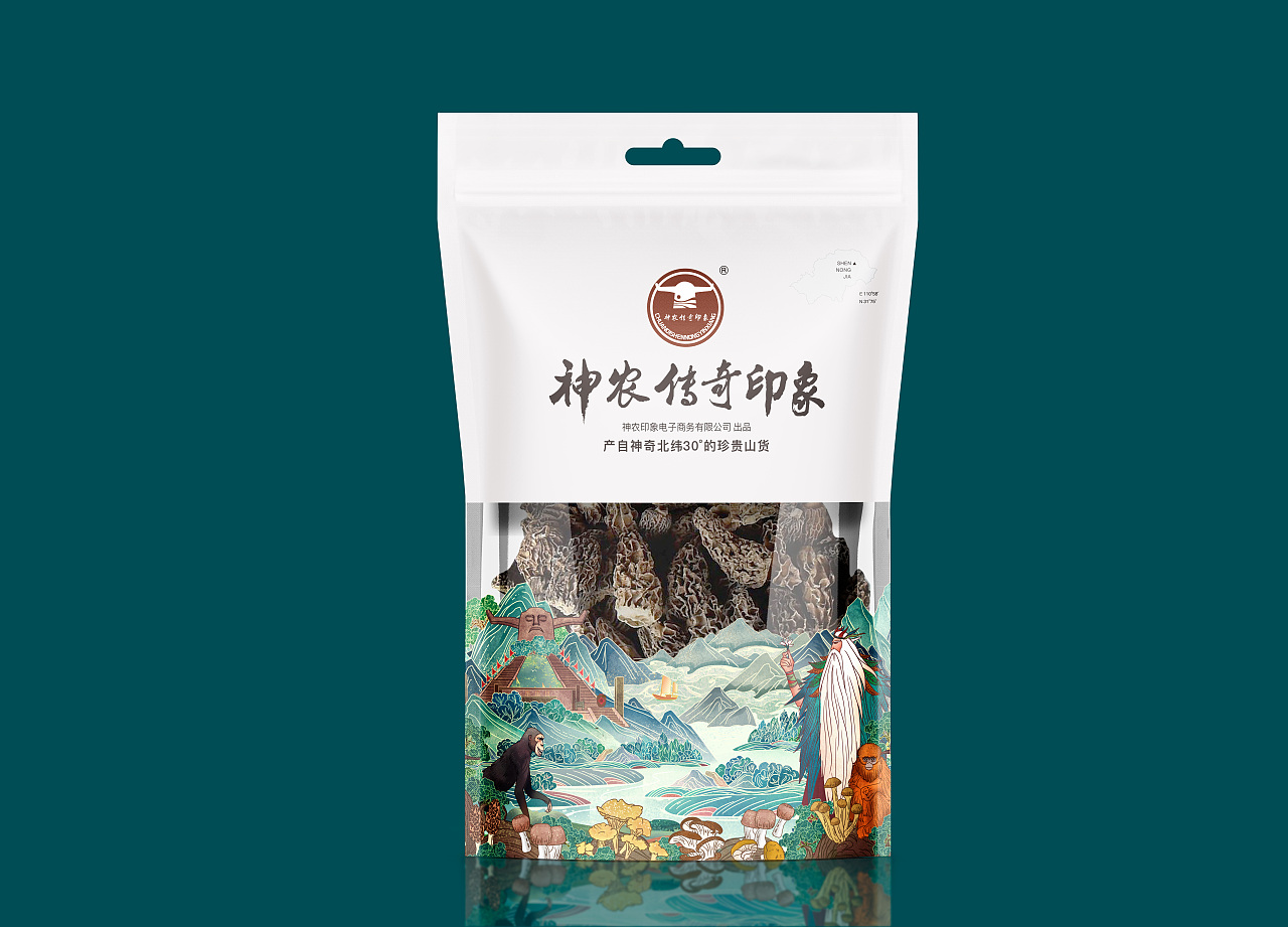神农传奇印象丨菌类系列包装设计