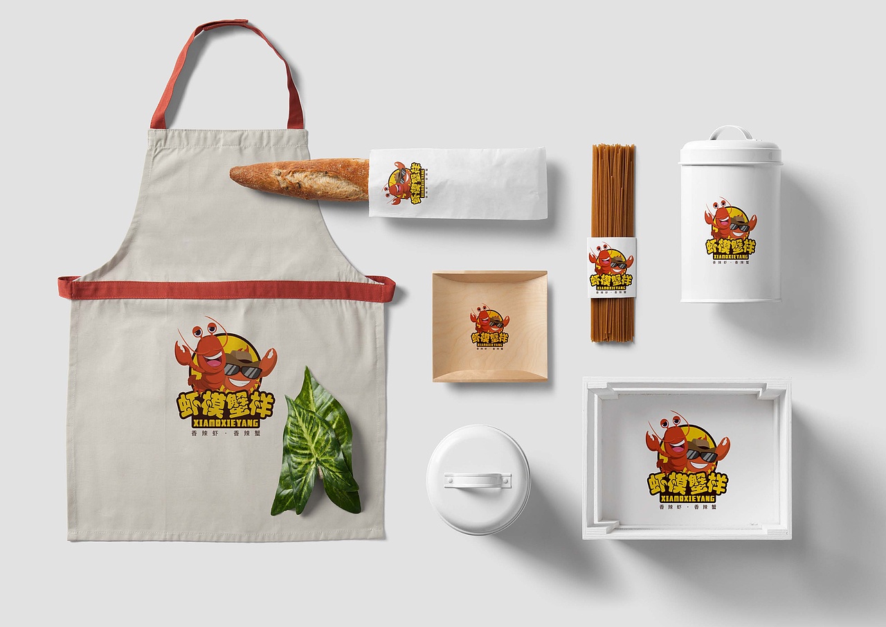 餐饮项目-虾模蟹样（香辣虾香辣蟹）（图ZNzc5ODM0ODQ=） - Logo - 站酷设计师黄DD原创素材 - 站酷ZCOOL
