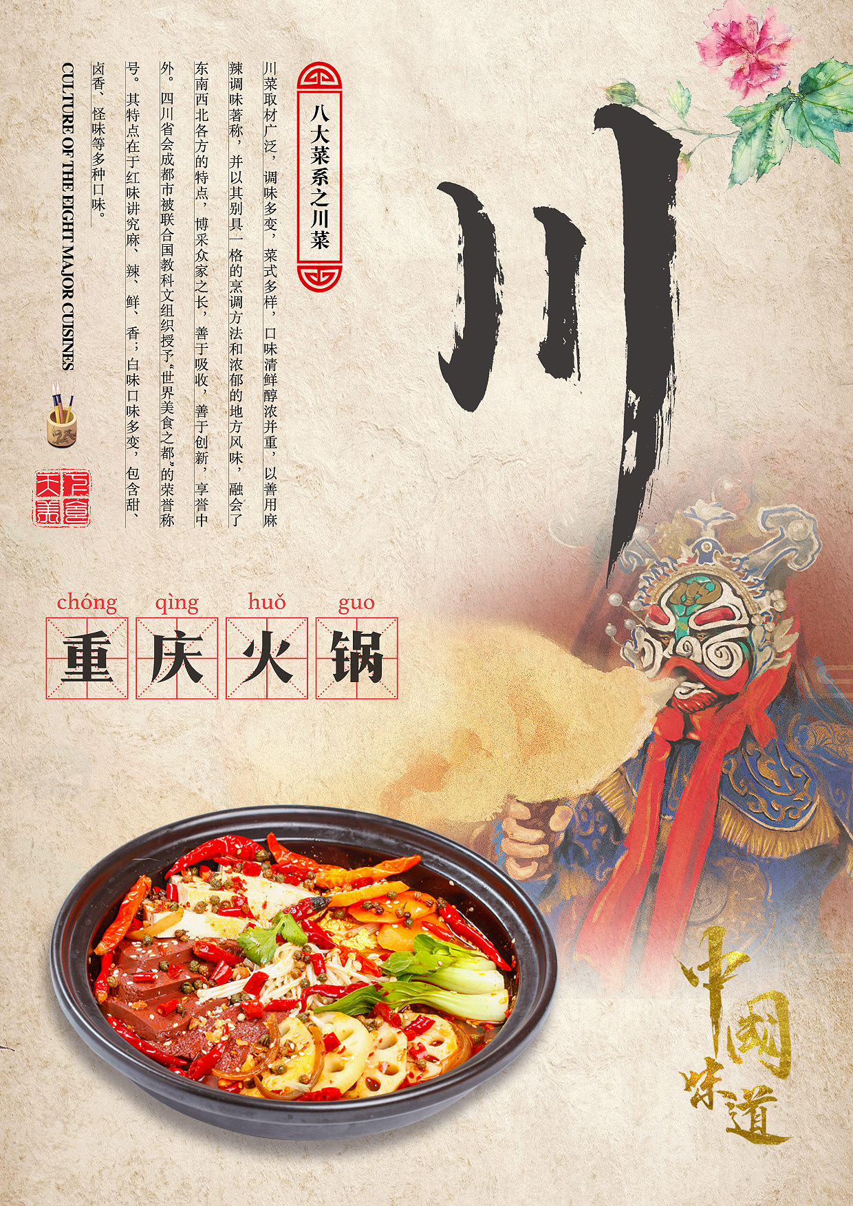 中国八大菜系海报