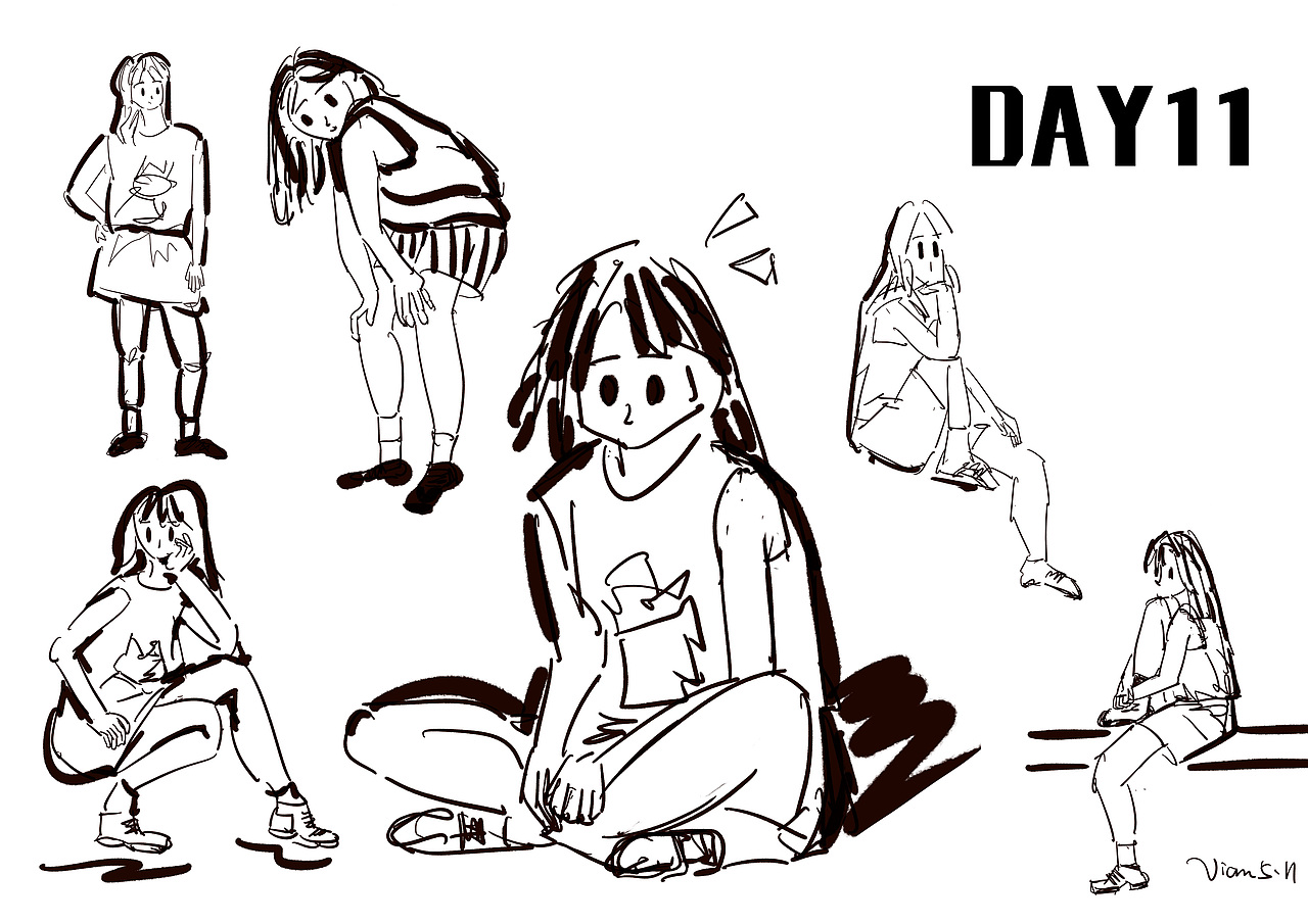 小零君60天人物速写打卡（图ZMjU1NzgyMTUy） - 创作习作 - 站酷设计师Vvviannn原创素材 - 站酷ZCOOL