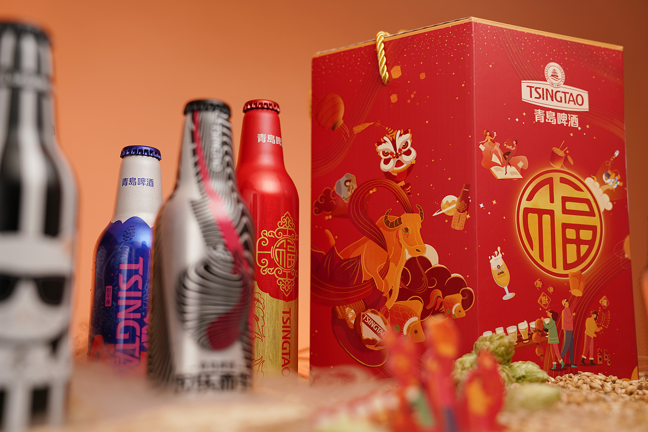 青岛啤酒tsingtao1903臻满鸿福2021新春礼盒