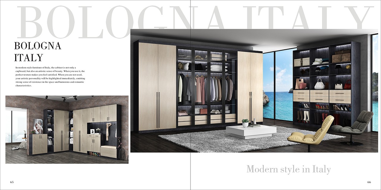 郑州定制衣柜板式家具彩页实木橱柜木门图册设计印刷