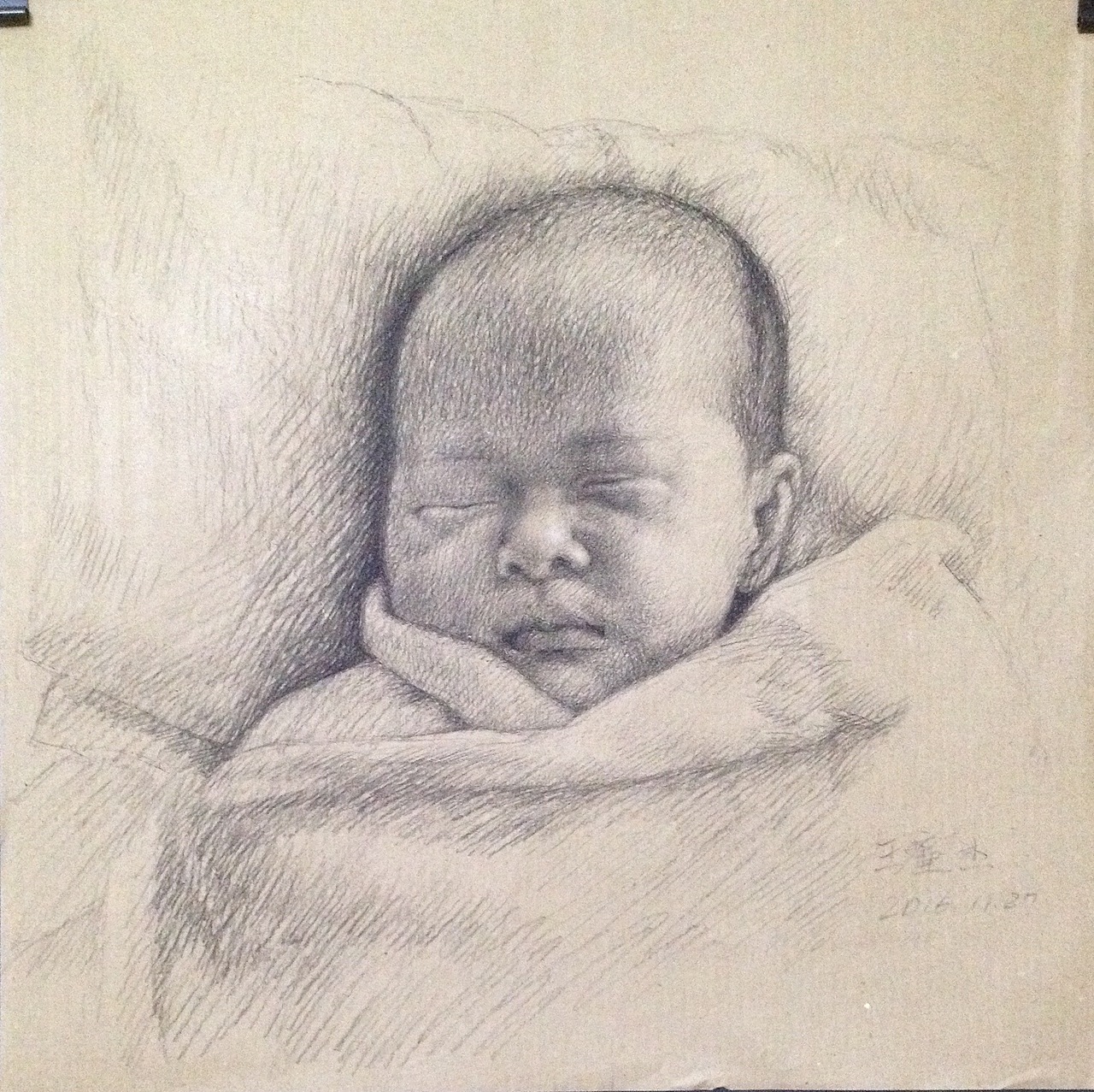 素描练习——炭笔牛皮纸