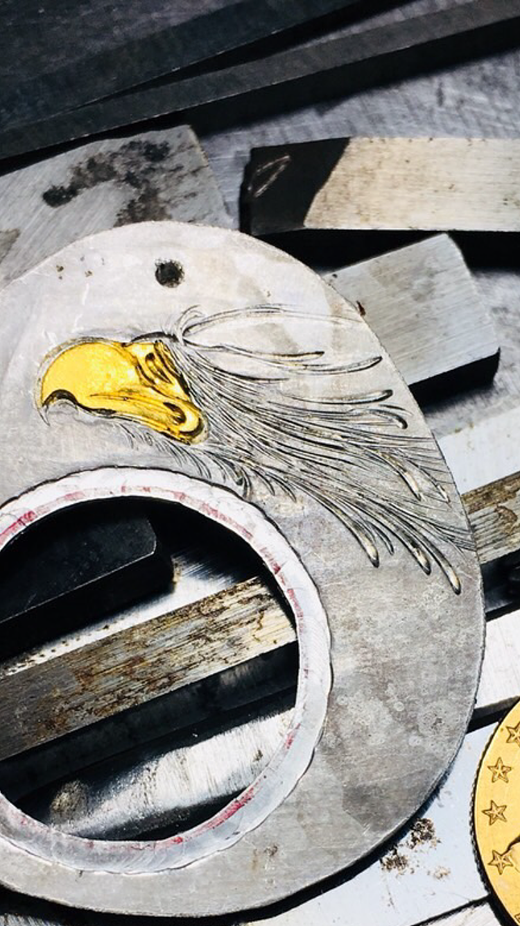 酋长币搭配金嘴鹰#山水画#