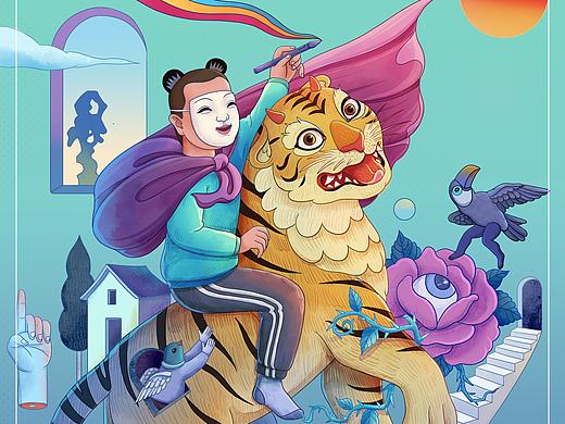 虎虎生威（个人主页-ZNTc2ODA5MTI=） - 商业插画 - 站酷设计师插画师傅逗原创素材 - 站酷ZCOOL