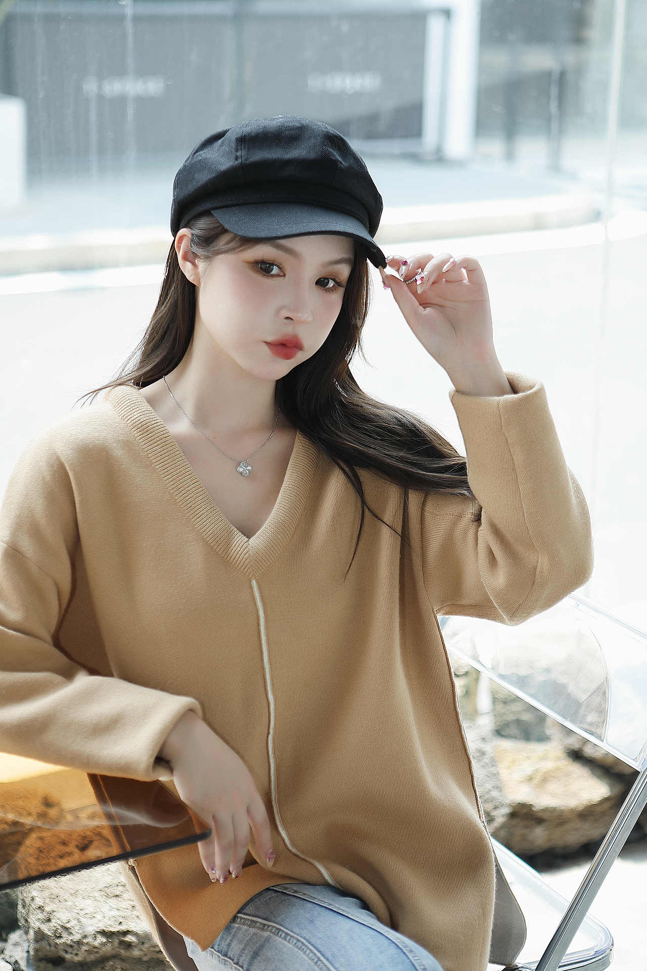 广州金也摄影-模特包包鞋子围巾帽子手套服装摄影拍摄