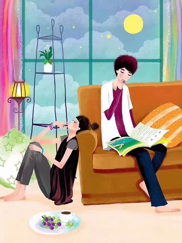 甜甜的插画哟💕