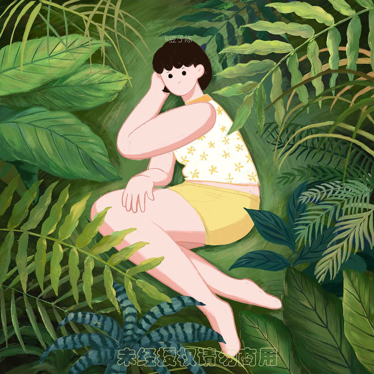 插画（图ZMjI3NTA2NTgw） - 创作习作 - 站酷设计师豆子陈原创素材 - 站酷ZCOOL