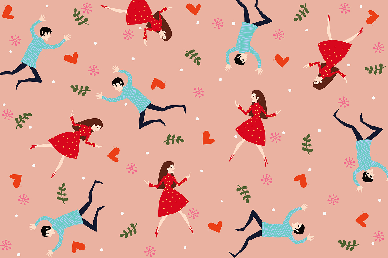 底纹类手绘插画