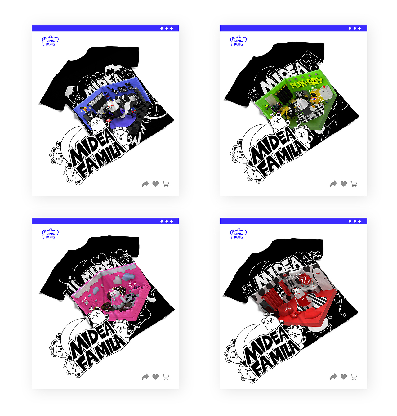 Midea Family——独立不独心（图ZMTU0NDQ5MjMy） - 图案 - 站酷设计师SUPERXTOP原创素材 - 站酷ZCOOL