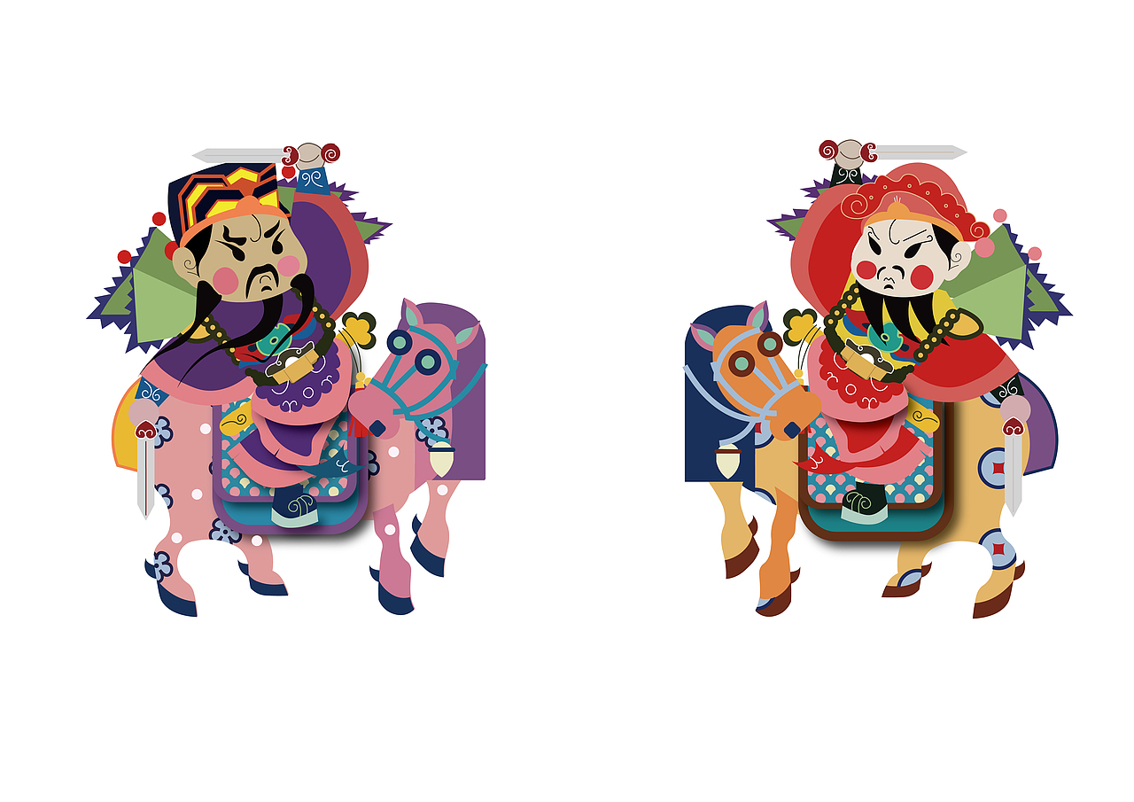 大运河文化带大运河文化创新创意设计大赛 门神