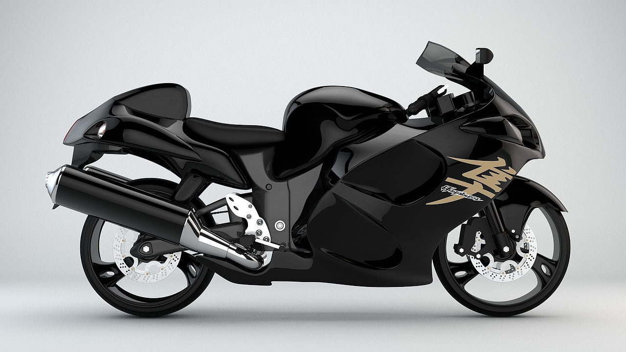 C4D 摩托车-铃木隼 建模练习（图ZNTk4MjkwNjg=） - 机械/交通 - 站酷设计师a502347020原创素材 - 站酷ZCOOL