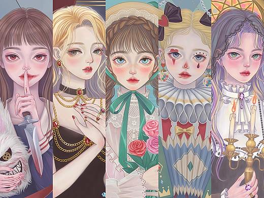 近期少女人像插画总结