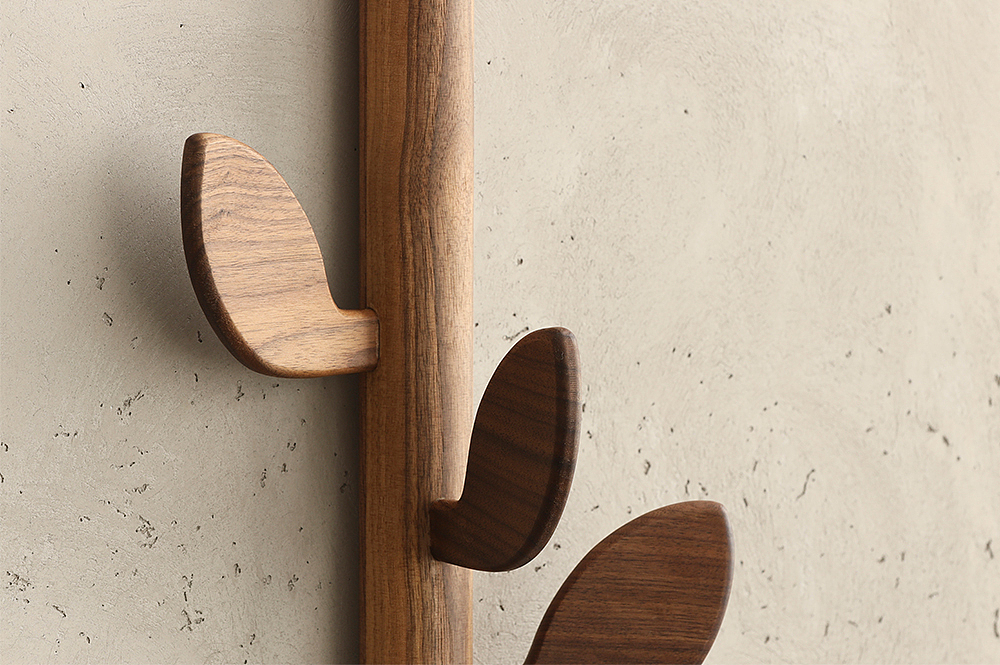 树叶壁挂衣帽架|色格家居原创