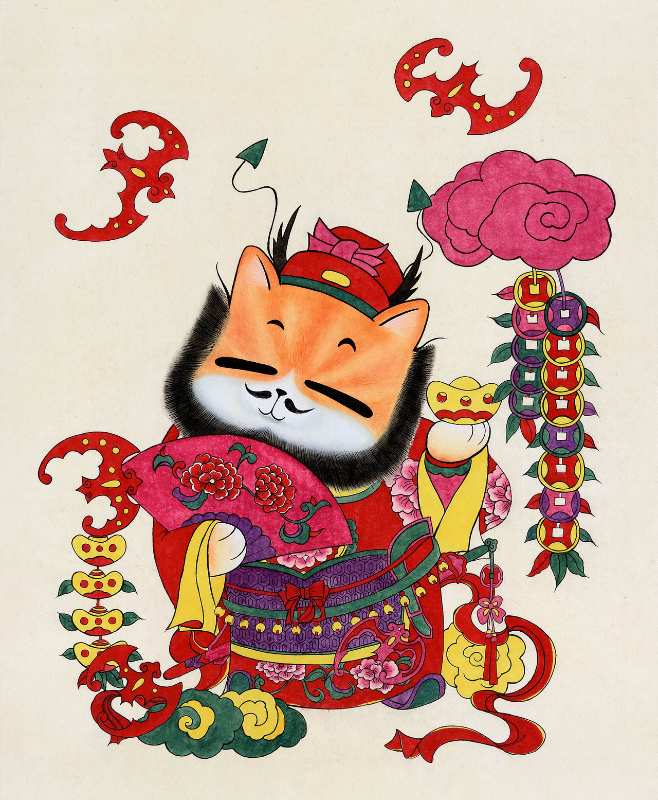 喵肥家旺卡通年画合集