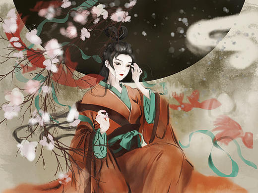 古风插画人物