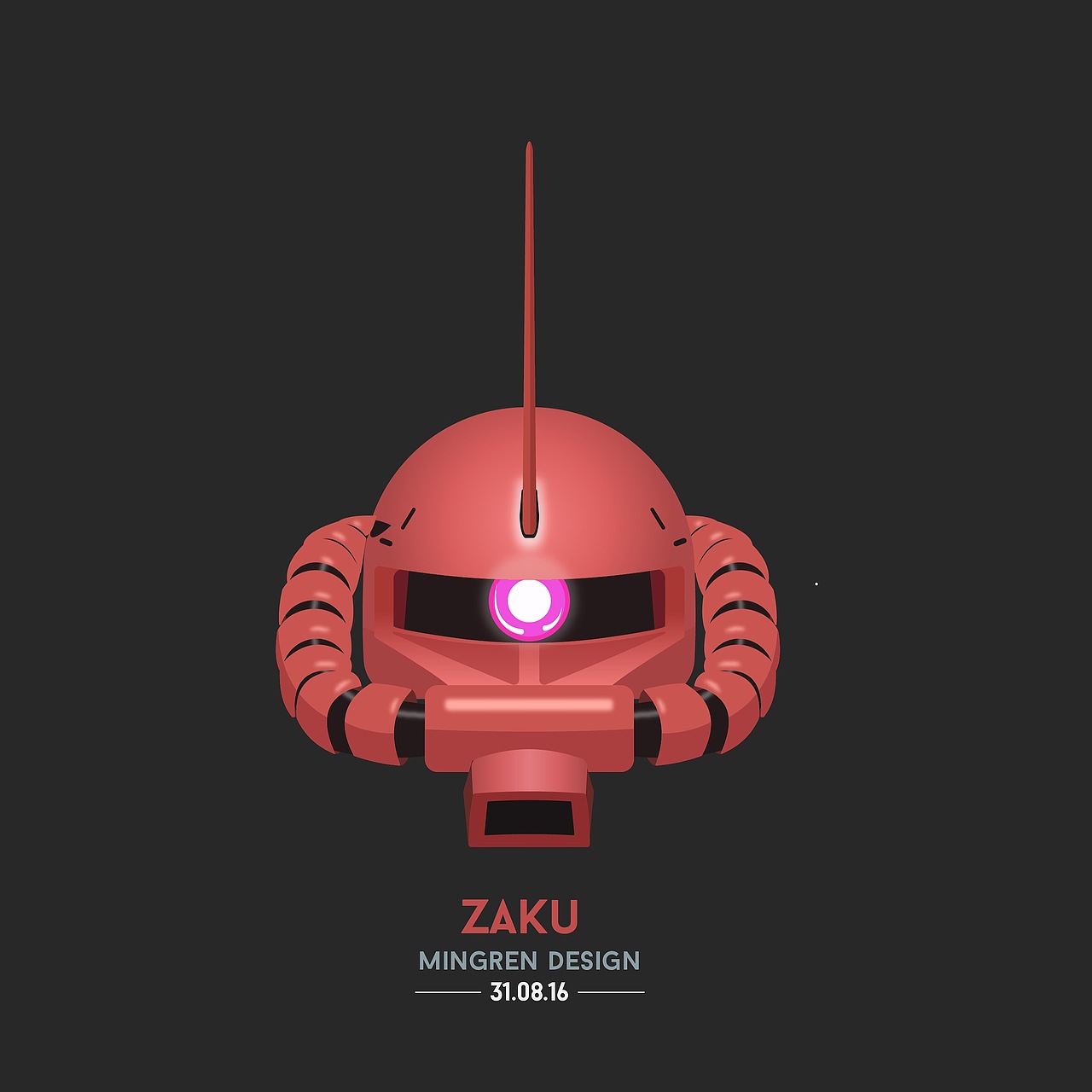 day42- 每日设计 扎古设计 真男人开扎古