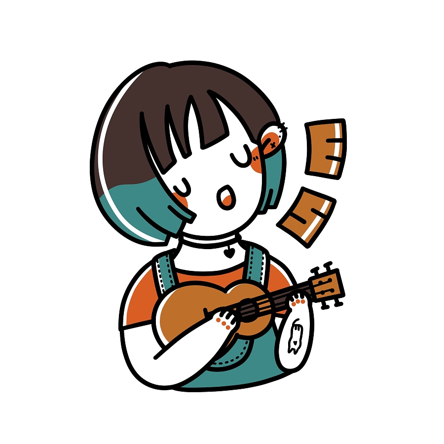 给别人画了那么多头像 第一次给自己画