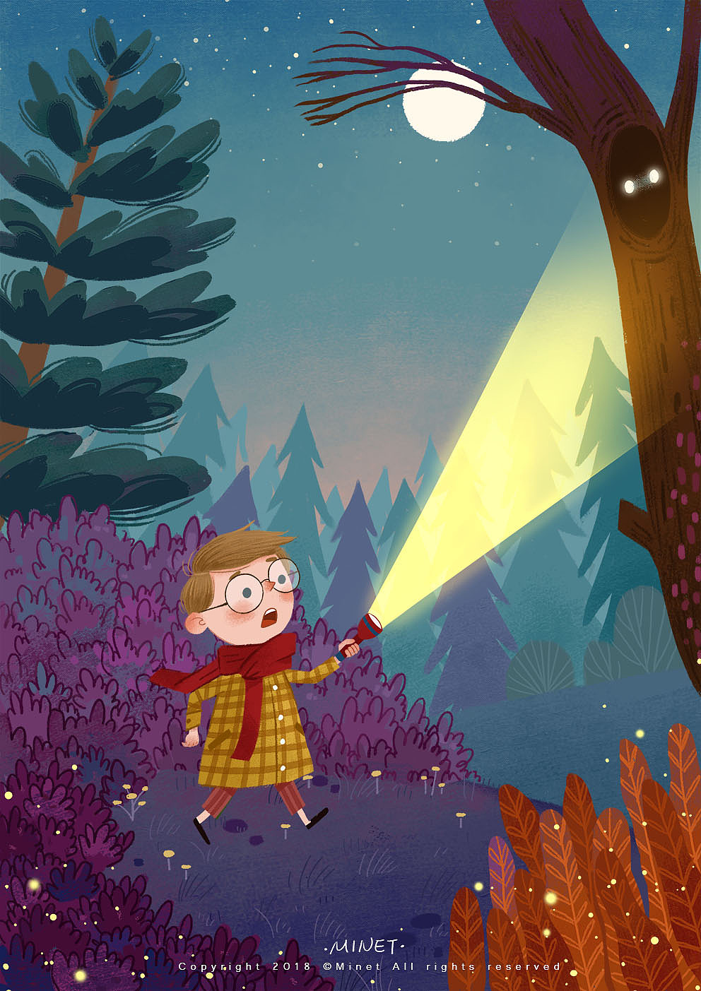 胆小鬼（内附小过程）（图ZMTM1MTEwOTI4） - 绘本 - 站酷设计师米奈Minet原创素材 - 站酷ZCOOL