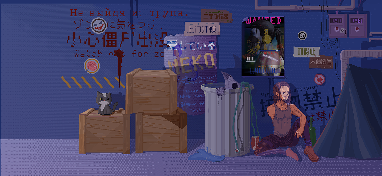 毕设-僵尸道长/游戏创作（图ZMjUzNjE1MTQ0） - 像素画 - 站酷设计师汽油威士忌原创素材 - 站酷ZCOOL