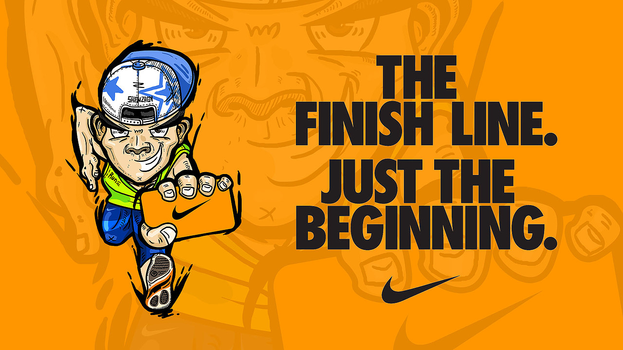 nike running小人物