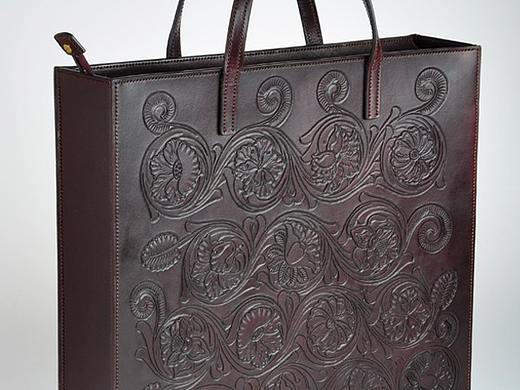 皮雕手提包（个人主页-ZNDE1ODYwMDg=） - 工艺品设计 - 站酷设计师莫丽文创原创素材 - 站酷ZCOOL