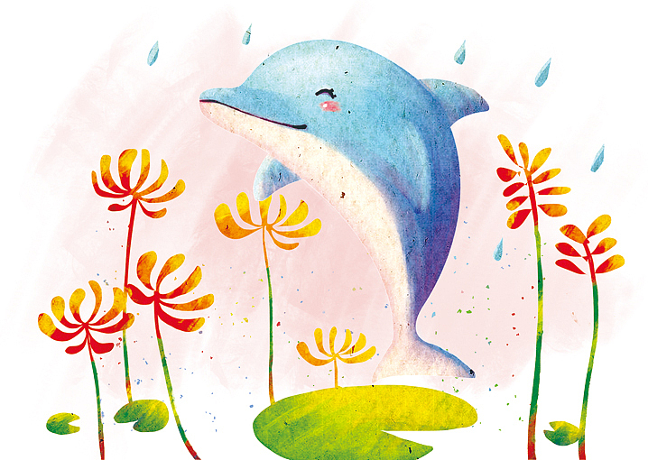 我的小海豚们啊（图ZNTAyNzY1NTY=） - 商业插画 - 站酷设计师仨俩一原创素材 - 站酷ZCOOL