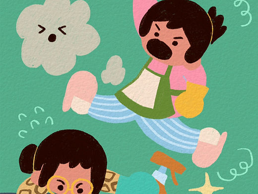 1月8日 每周一次的大扫除，扫除焦虑💦（个人主页-ZNjM2NjUwODQ=） - 创作习作 - 站酷设计师明碳原创素材 - 站酷ZCOOL