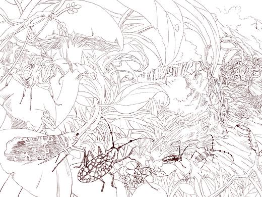 已做商用的线稿风格