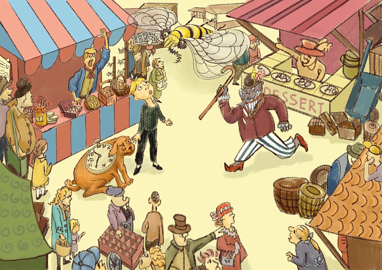 《神奇的收费亭》系列插画