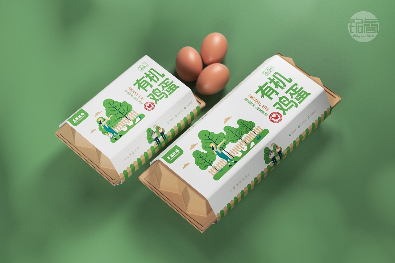 有机蛋包装设计刘益铭 原创作品