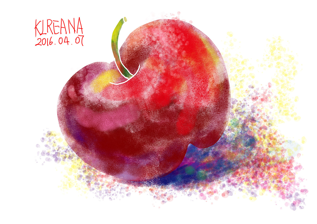 《用水彩画简单水果》八 苹果_哔哩哔哩_bilibili