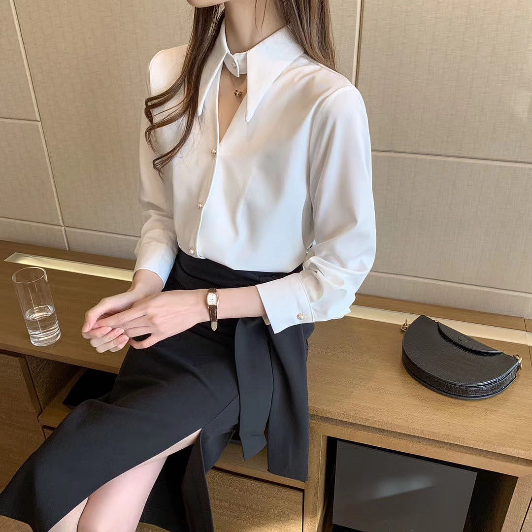 韩版无头风衬衣雪纺上衣爆款韩风吊带背心模特拍摄拍照