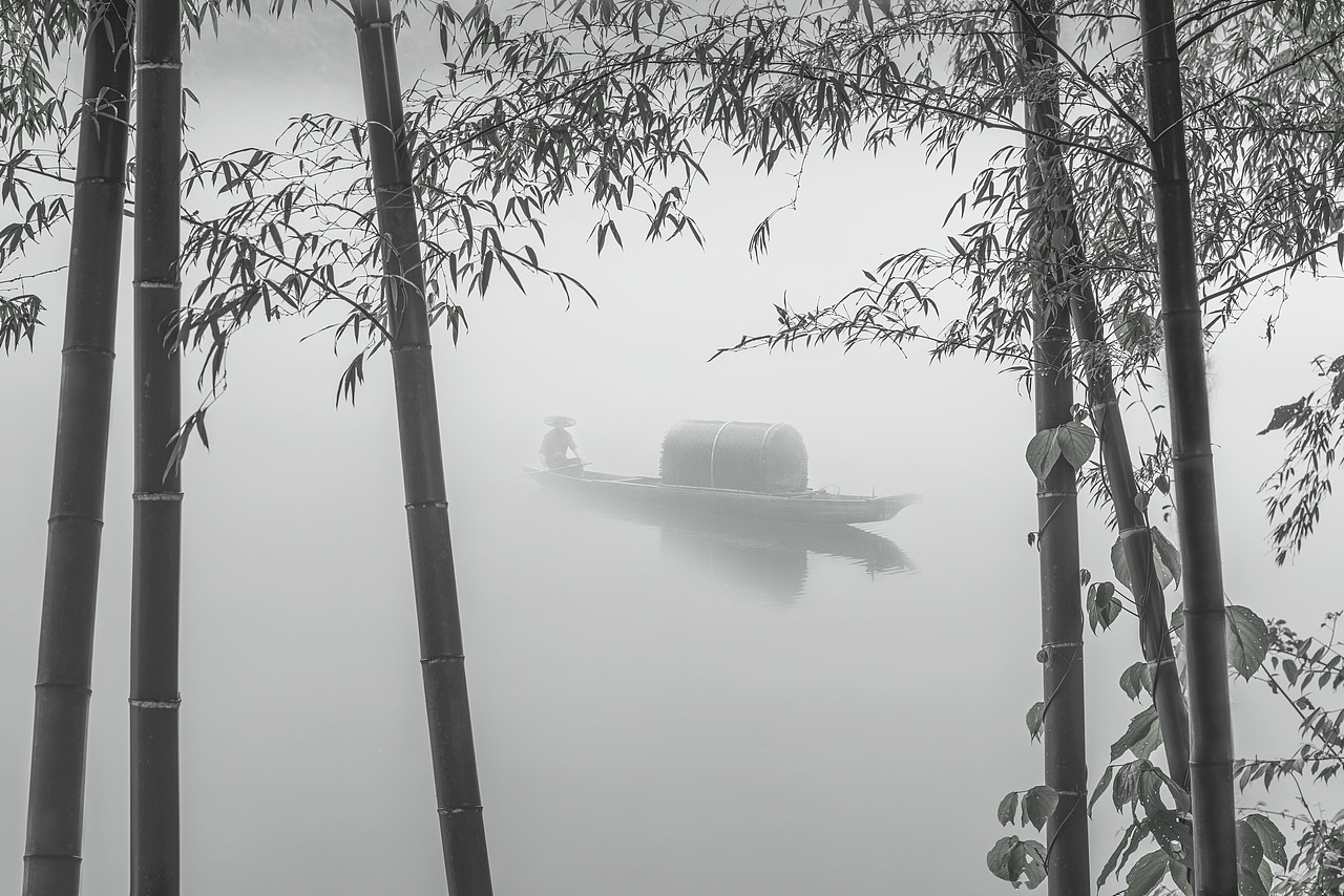 水墨写意小东江（图ZMTI2OTQ0MTY4） - 风光摄影 - 站酷设计师蓝调时刻原创素材 - 站酷ZCOOL