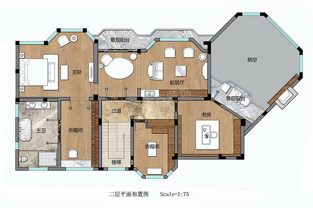 保利高尔夫装修图|重庆独栋别墅旧房改造设计|天古装饰（图ZMTY0MzE5OTgw） - 家装设计 - 站酷设计师天古装饰设计师T原创素材 - 站酷ZCOOL
