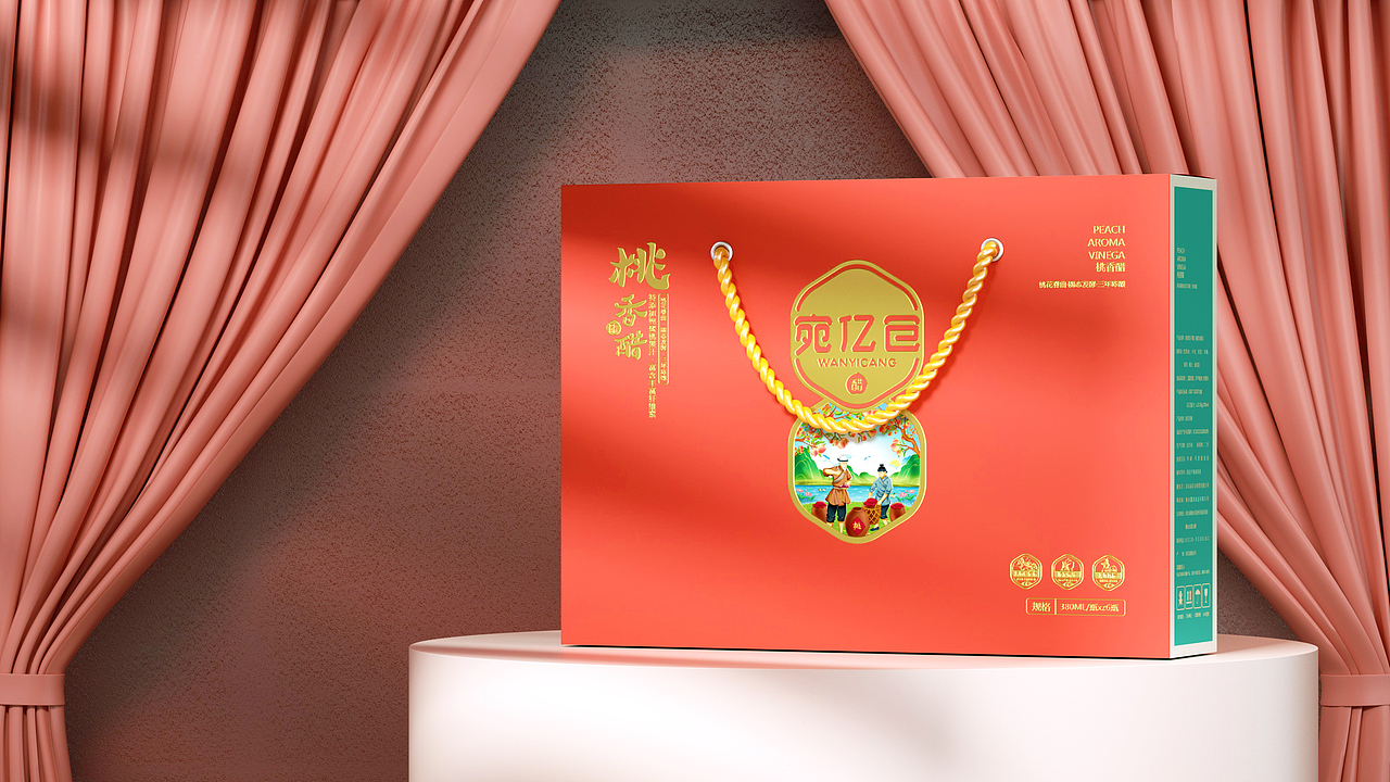 酸中带甜 盛世桃颜丨宛亿仓桃香醋