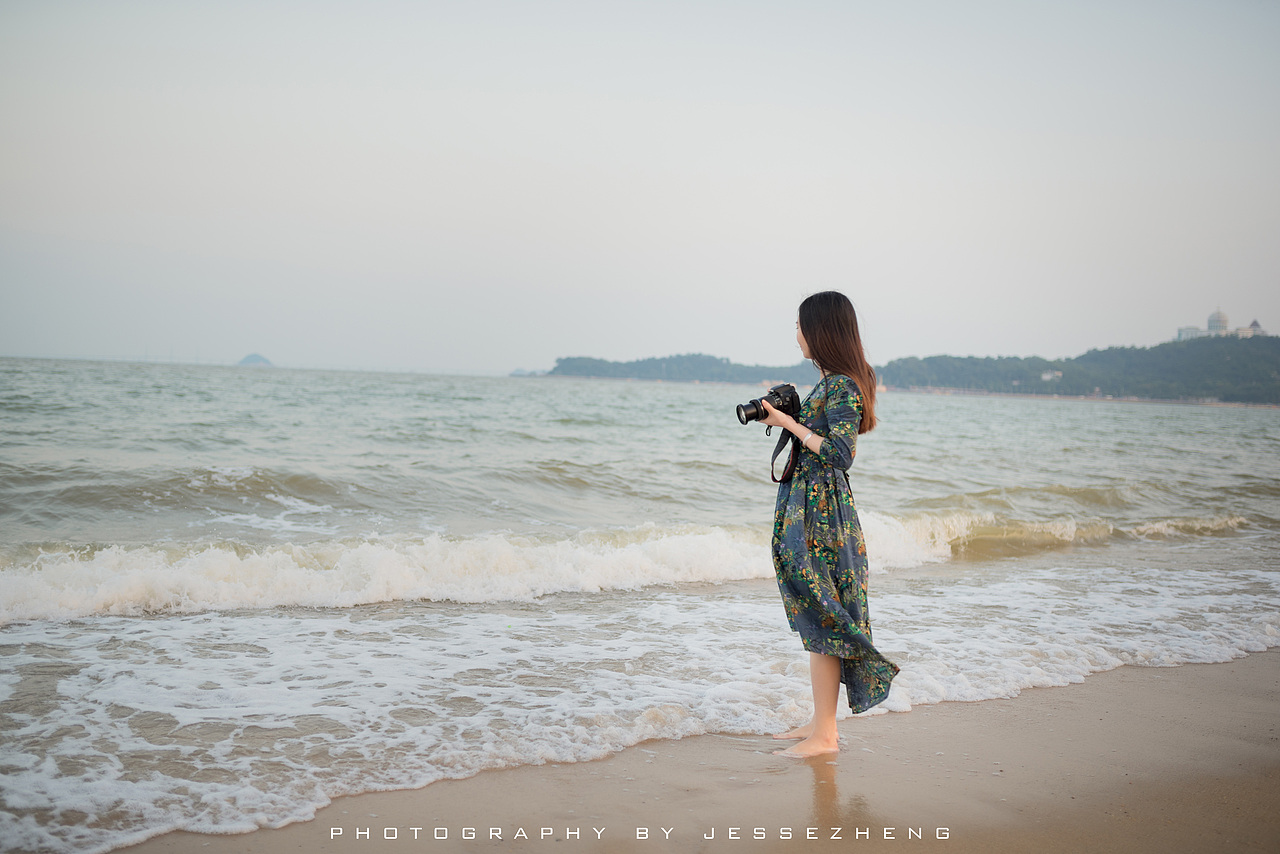 《海边的微笑》|摄影|人像摄影|贱贱jesse_原创作品-站酷zcool