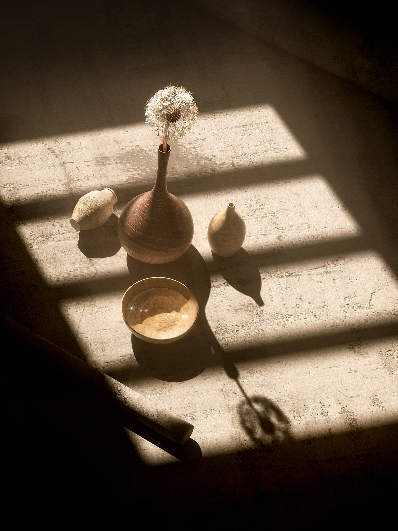 【场景渲染】尝试c4d和oc渲染器制作室内外打光效果图_fir_-站酷zcool